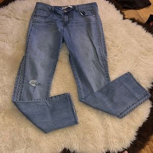 Levi Skinny Jean with Diamond Pattern